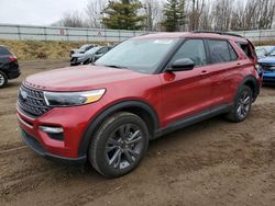 Salvage cars for sale from Copart Davison, MI: 2022 Ford Explorer XLT
