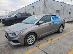 Salvage cars for sale from Copart Chicago Heights, IL: 2021 Hyundai Accent SE