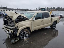Salvage cars for sale from Copart Windham, ME: 2019 Toyota Tacoma Double Cab