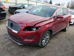 Lincoln salvage cars for sale: 2019 Lincoln MKC Select