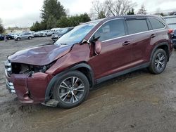 Toyota Highlander salvage cars for sale: 2019 Toyota Highlander LE