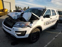 Salvage cars for sale from Copart Rancho Cucamonga, CA: 2017 Ford Explorer Police Interceptor