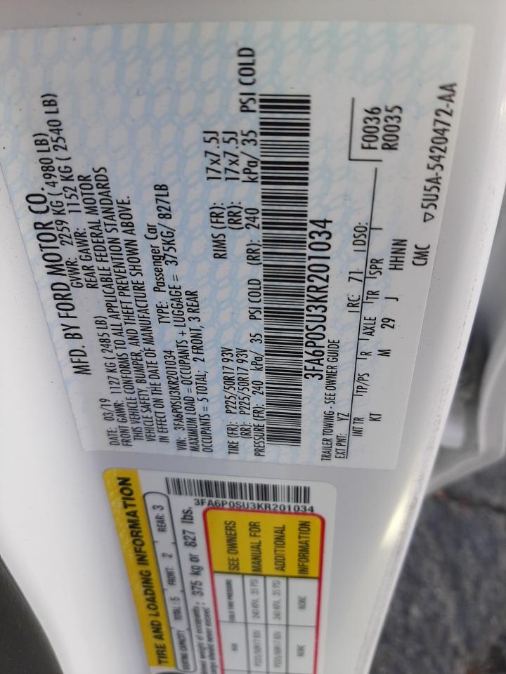 2019 Ford Fusion Titanium