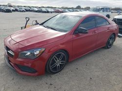 Salvage cars for sale from Copart San Antonio, TX: 2018 Mercedes-Benz CLA 250