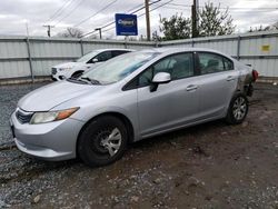 2012 Honda Civic LX en venta en Hillsborough, NJ