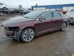 Lincoln MKZ salvage cars for sale: 2017 Lincoln MKZ Select