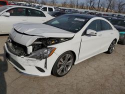 Mercedes-Benz cla-Class salvage cars for sale: 2019 Mercedes-Benz CLA 250 4matic