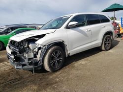 Toyota Highlander salvage cars for sale: 2017 Toyota Highlander LE