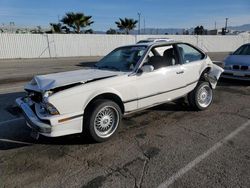 BMW 6 Series salvage cars for sale: 1989 BMW 635 CSI Automatic