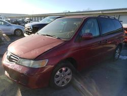 Honda Odyssey EX salvage cars for sale: 2002 Honda Odyssey EX