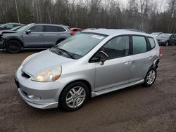 Honda salvage cars for sale: 2007 Honda FIT S