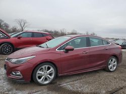 Chevrolet Cruze salvage cars for sale: 2016 Chevrolet Cruze Premier