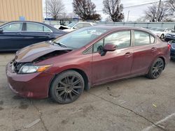 Honda Civic lx salvage cars for sale: 2012 Honda Civic LX