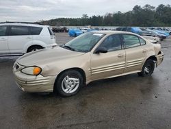 Pontiac Grand am salvage cars for sale: 2002 Pontiac Grand AM SE1