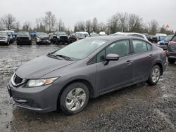 Honda salvage cars for sale: 2015 Honda Civic LX