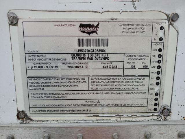 2016 Wabash Trailer