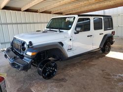 Jeep Wrangler salvage cars for sale: 2020 Jeep Wrangler Unlimited Sport