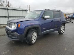 Jeep Renegade salvage cars for sale: 2016 Jeep Renegade Limited