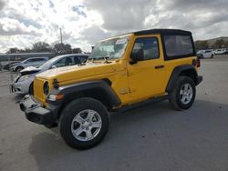 Jeep Wrangler Sport salvage cars for sale: 2019 Jeep Wrangler Sport