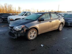 Salvage cars for sale from Copart Portland, OR: 2015 Toyota Corolla L