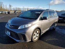 Toyota Sienna le salvage cars for sale: 2018 Toyota Sienna LE