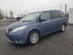 Toyota Sienna xle salvage cars for sale: 2015 Toyota Sienna XLE