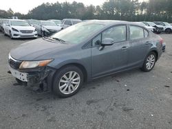 Honda Civic salvage cars for sale: 2012 Honda Civic EX