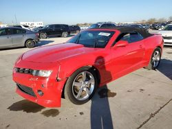 2015 Chevrolet Camaro LT en venta en Grand Prairie, TX