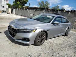 Honda Accord salvage cars for sale: 2021 Honda Accord EXL