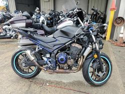 Salvage motorcycles for sale at Seaford, DE auction: 2021 Honda CBR500 RA