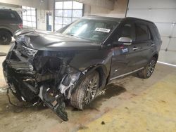 Salvage cars for sale from Copart Indianapolis, IN: 2018 Ford Explorer Platinum