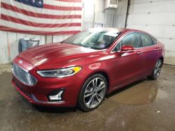 Ford Fusion salvage cars for sale: 2019 Ford Fusion Titanium