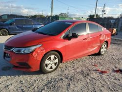 Chevrolet Cruze salvage cars for sale: 2017 Chevrolet Cruze LS