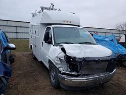 Salvage trucks for sale at Davison, MI auction: 2023 GMC Savana Cutaway G3500