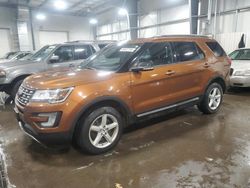 Ford Explorer salvage cars for sale: 2017 Ford Explorer XLT