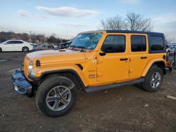 Jeep Wrangler salvage cars for sale: 2018 Jeep Wrangler Unlimited Sahara