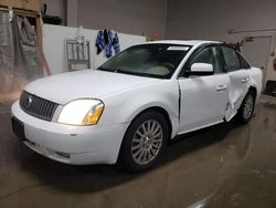 Mercury Montego salvage cars for sale: 2007 Mercury Montego Premier