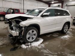 Toyota Highlander Vehiculos salvage en venta: 2016 Toyota Highlander Limited