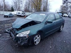 Honda Accord salvage cars for sale: 2003 Honda Accord EX