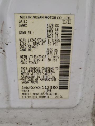2012 Nissan Nv 2500