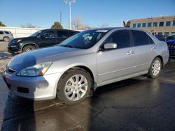 Honda Accord ex salvage cars for sale: 2006 Honda Accord EX