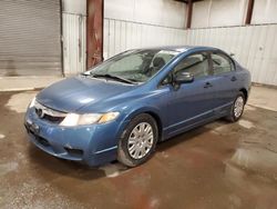 Honda Civic salvage cars for sale: 2009 Honda Civic VP