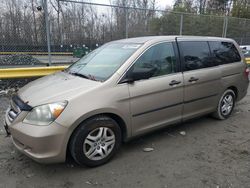Salvage cars for sale from Copart Waldorf, MD: 2007 Honda Odyssey LX
