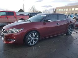 Nissan Maxima salvage cars for sale: 2016 Nissan Maxima 3.5S