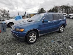 BMW x5 salvage cars for sale: 2001 BMW X5 4.4I