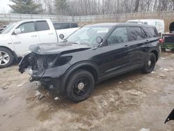 Salvage cars for sale from Copart Davison, MI: 2022 Ford Explorer Police Interceptor