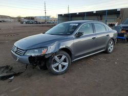 Salvage cars for sale from Copart Colorado Springs, CO: 2013 Volkswagen Passat SE