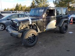 Jeep Wrangler salvage cars for sale: 2015 Jeep Wrangler Unlimited Sport