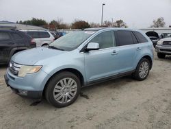 Ford Edge salvage cars for sale: 2008 Ford Edge Limited