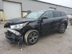 Salvage cars for sale from Copart Leroy, NY: 2018 Toyota Highlander LE